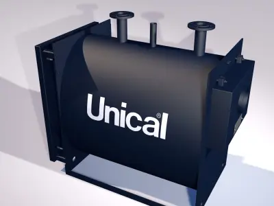 Industrial boiler UNICAL TX180 3D model