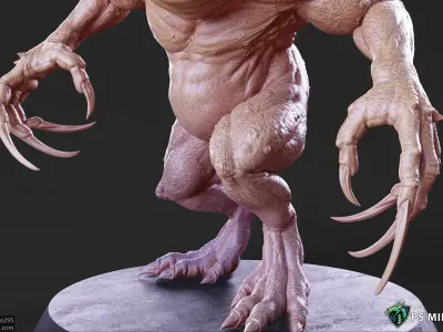 Slaad Lizardman - Pose 1 3D print model