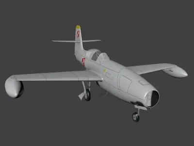 Yakovlev Yak 23 Free low-poly 3D model