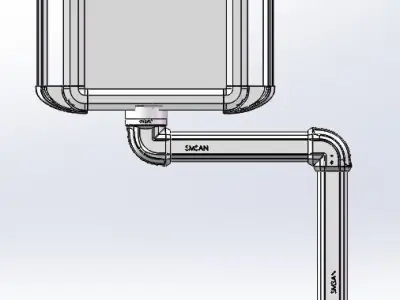 CNC machinemechanical oxButton box 3D model