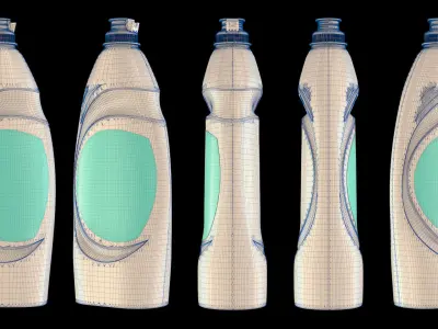 Detergent Bottle 900 ml 3D model