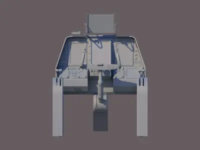 Aircraft cockpit control panel - EFIS 3D model