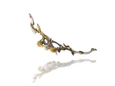 Goddess Bow Low-poly 3D model