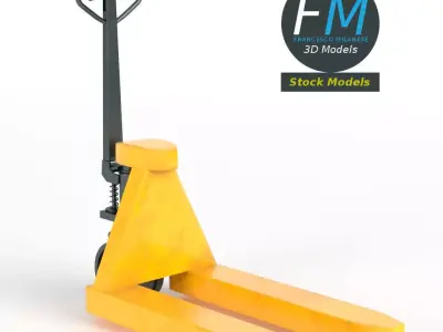 Pallet jack skid lifter 3D model