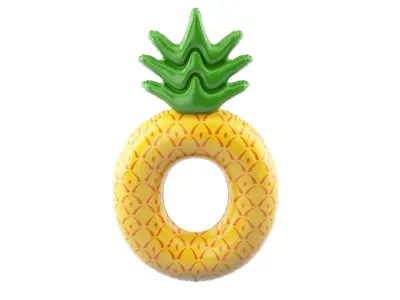 Inflatable Pineapple Pool Toy 3D model