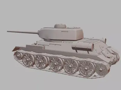 T 34 85  WoT Edition Game Inspired Medium 3D Printable  3D print model