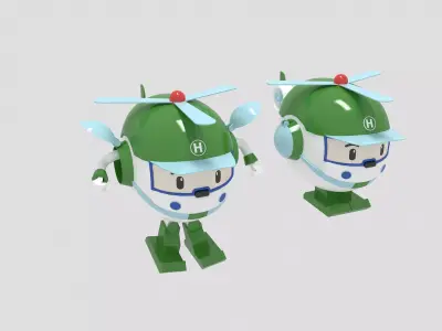 toy childrens Modern aircraft 3D model