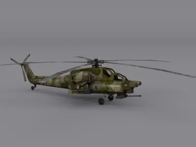 Mil Mi-28 Low-poly 3D model by mstmonsura360