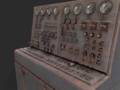 Control Panel Factory  Low-poly 3D model