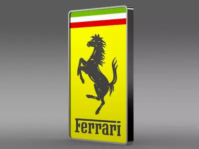 Ferrari front logo 3D model