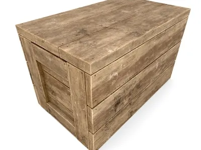 Military shipping crate - Game-Ready - VR AR Low-poly 3D model