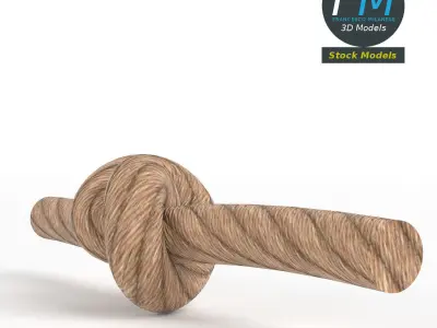 Generic tied knot 3D model