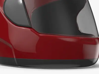 Protective Racing Helmet Red 