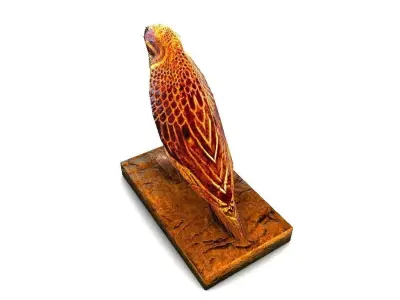 Egyptian Hawk Horus God bird Low-poly 3D model