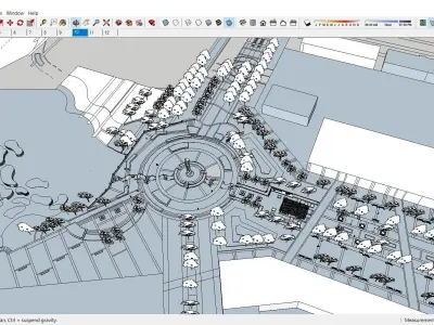 Sketchup Landscape Park 180 3D model