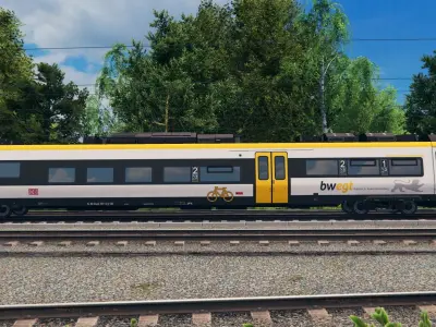 Modern German Train - Siemens Mireo Bwegt Low-poly 3D model