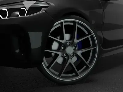 Car rims BBS Low-poly 3D model