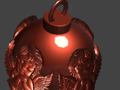 Christmas ball 3D print model