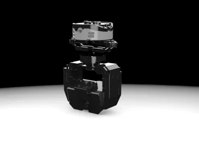 camera dron scifi planet astro 3D model