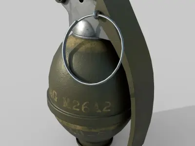 Grenade M26 Low-poly 3D model