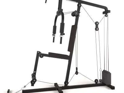 Arm Pull Gym Machine 3D model