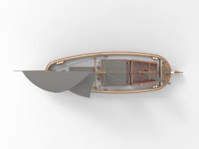 historical sailing ship I 3D model