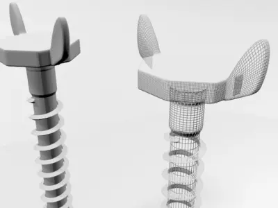 Drywall Screw 10 3D model
