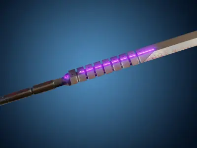 Energy Baton-Sword Low-Poly PBR Textures Low-poly 3D model