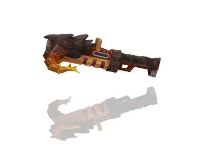 Volcano King Rifle Low-poly 3D model