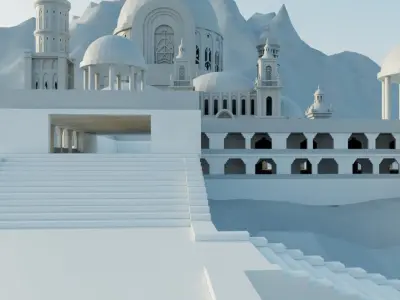 Fantasy Castle  3D model 1 3D model