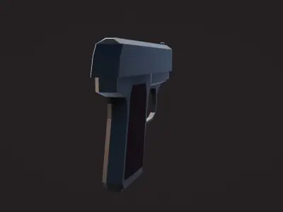 Weaponies gun Low-poly 3D model