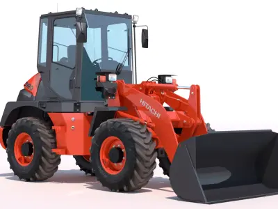 Wheel loader Hitachi ZW80 3D model
