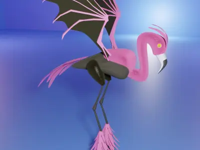 Flamingo Dragon 3D model