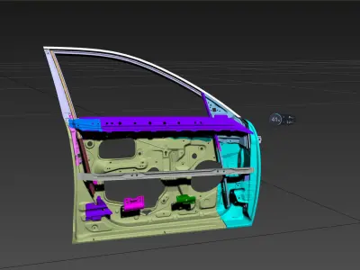 CATIA CAR DOOR FRAME 3D model