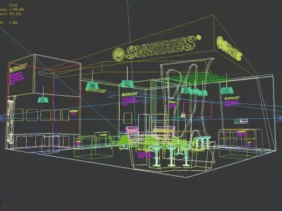 Exhibition - Size - 6X6-3DMAX2009-0023 3D model