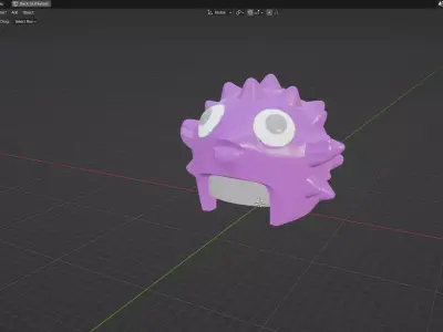Custom3Dprint Minifigure Accessory - Ninjago Fish Helmets - 007 3D print model