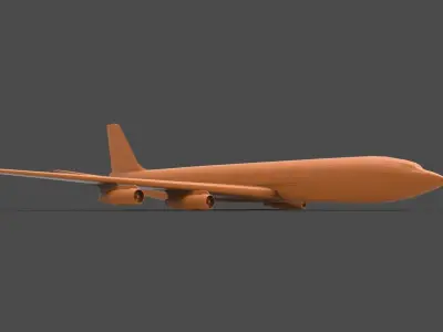 Boeing 707 3D print model