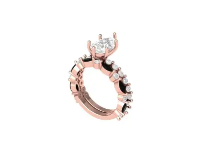 Wedding Ring  3D print model 393