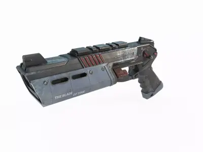 Future sci-fi style laser pistol 3D model