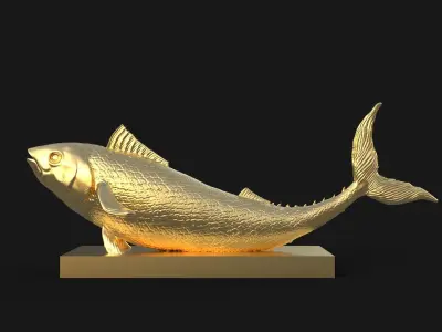 Fish 3d printable model 3D print model
