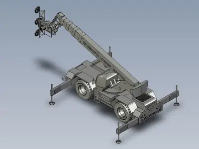 loader crane 3D model