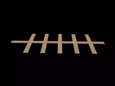 small bridge pier  3D model