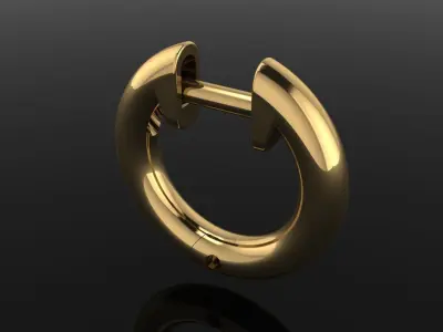 Round Earring Hoop Dainty Size 11mm30 Diameter 3D print model purchase