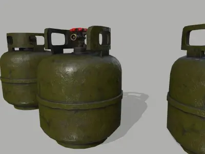 Oxygen Tank Low-poly 3D model purchase