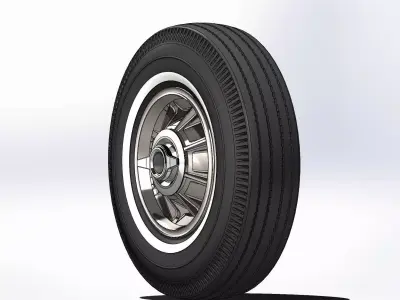 Wheel Oldsmobile Starfire 1964 for scale model 3D print model