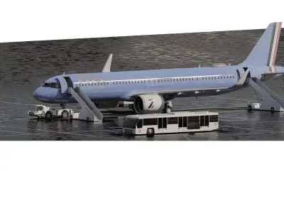  Airbus A321 3D model