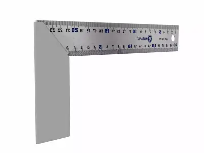 L Shaped Ruler 3D model