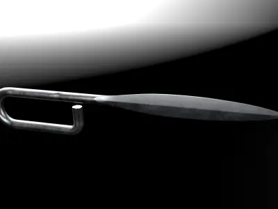 French Nail Trench Knife Original Version Low-poly 3D model