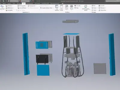 Fuel station 3d model 3D model