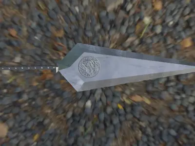 Ninja Kunai Low-poly 3D model